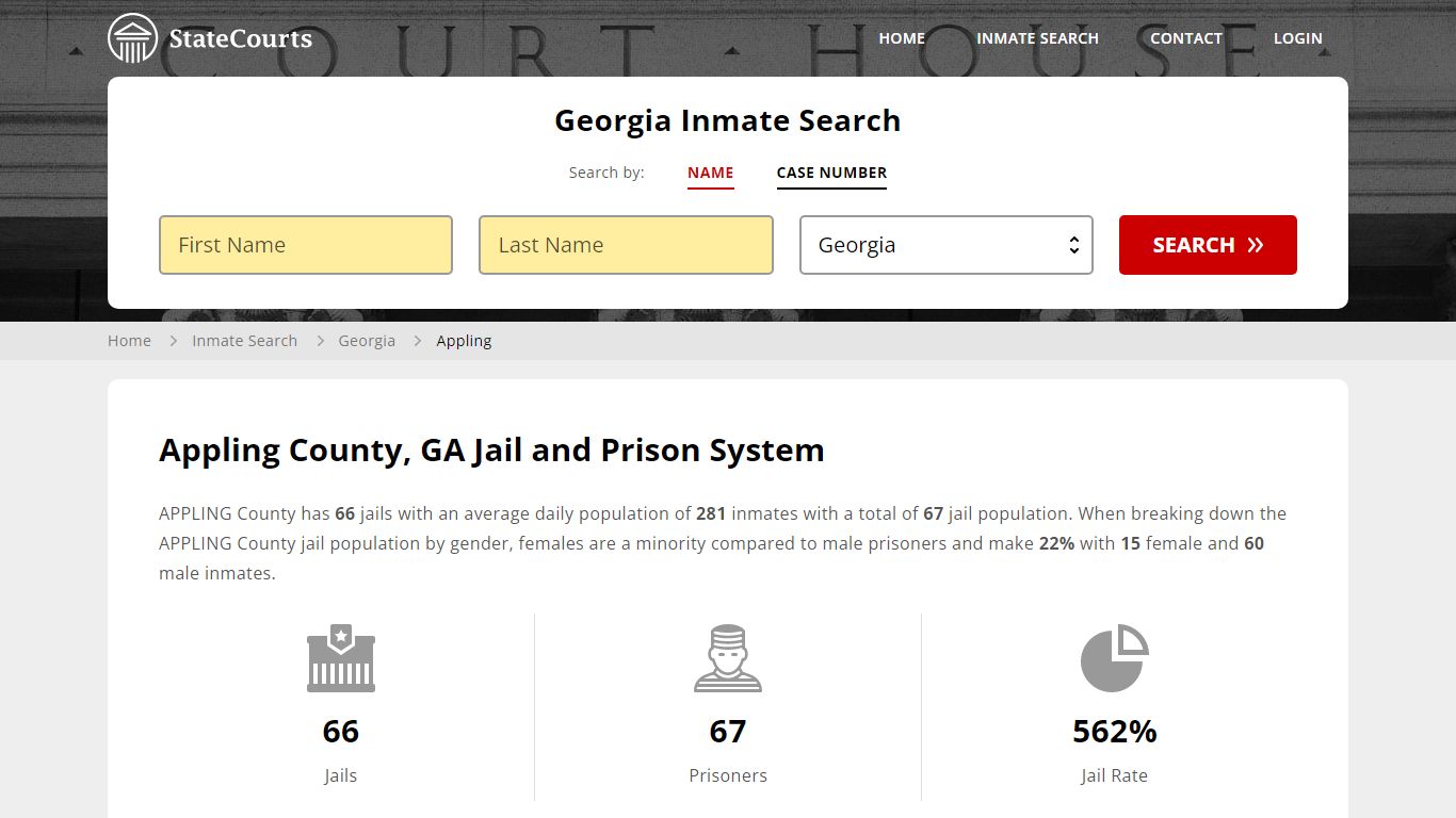 Appling County, GA Inmate Search - StateCourts